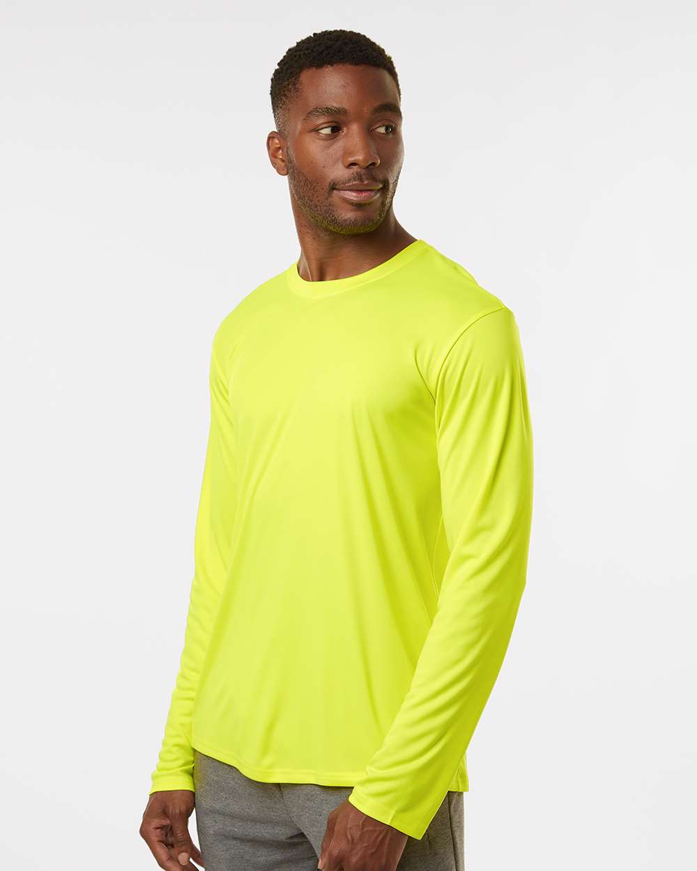 AllPro 48400, 12538 Unisex Pro-lock Performance Long Sleeve T-shirt, Neon Yellow