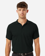 AllPro 62800, 12539 Men's Pique Polo, Black