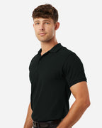 AllPro 62800, 12539 Men's Pique Polo, Black