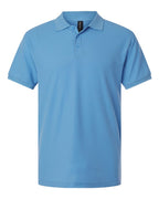 AllPro 62800, 12539 Men's Pique Polo, Carolina Blue