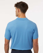 AllPro 62800, 12539 Men's Pique Polo, Carolina Blue
