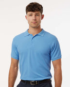 AllPro 62800, 12539 Men's Pique Polo, Carolina Blue