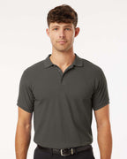 AllPro 62800, 12539 Men's Pique Polo, Charcoal