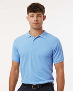AllPro 62800, 12539 Men's Pique Polo, Cloud Blue