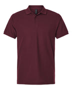 AllPro 62800, 12539 Men's Pique Polo, Maroon