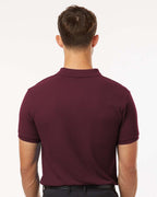 AllPro 62800, 12539 Men's Pique Polo, Maroon