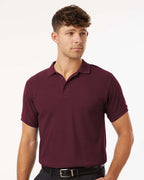 AllPro 62800, 12539 Men's Pique Polo, Maroon
