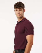 AllPro 62800, 12539 Men's Pique Polo, Maroon