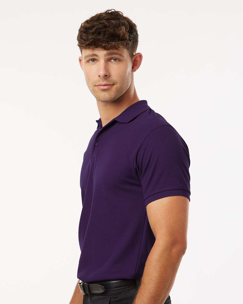AllPro 62800, 12539 Men's Pique Polo, Purple