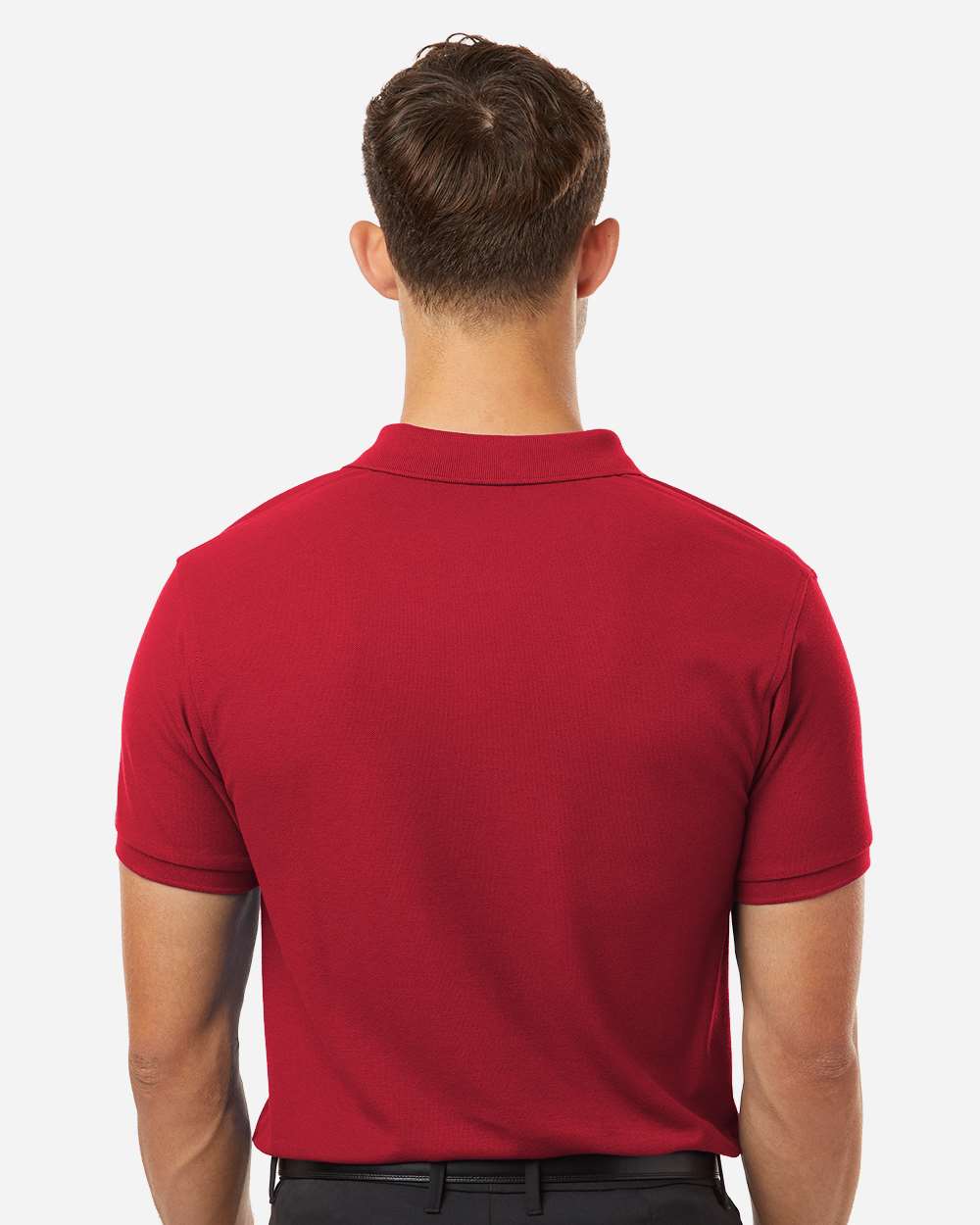 AllPro 62800, 12539 Men's Pique Polo, Red