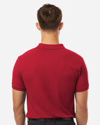 AllPro 62800, 12539 Men's Pique Polo, Red