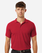AllPro 62800, 12539 Men's Pique Polo, Red