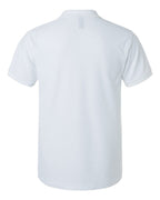 AllPro 62800, 12539 Men's Pique Polo, White