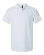 AllPro 62800, 12539 Men's Pique Polo, White