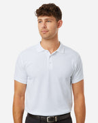 AllPro 62800, 12539 Men's Pique Polo, White