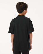 AllPro 41800Y, 12543 Youth Pro-lock Performance Polo, Black