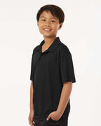 AllPro 41800Y, 12543 Youth Pro-lock Performance Polo, Black