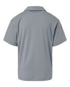 AllPro 41800Y, 12543 Youth Pro-lock Performance Polo, Heather Steel