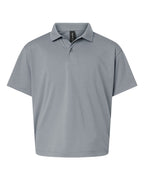 AllPro 41800Y, 12543 Youth Pro-lock Performance Polo, Heather Steel