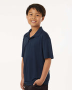 AllPro 41800Y, 12543 Youth Pro-lock Performance Polo, Navy