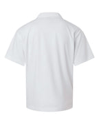 AllPro 41800Y, 12543 Youth Pro-lock Performance Polo, White
