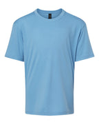 AllPro 48000Y, 12547 Youth Pro-lock Performance T-shirt, Carolina Blue