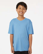 AllPro 48000Y, 12547 Youth Pro-lock Performance T-shirt, Carolina Blue