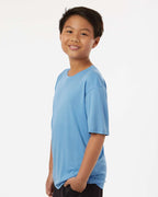 AllPro 48000Y, 12547 Youth Pro-lock Performance T-shirt, Carolina Blue