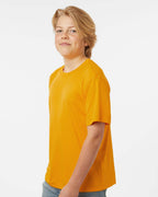 AllPro 48000Y, 12547 Youth Pro-lock Performance T-shirt, Gold
