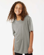 AllPro 48000Y, 12547 Youth Pro-lock Performance T-shirt, Greystone