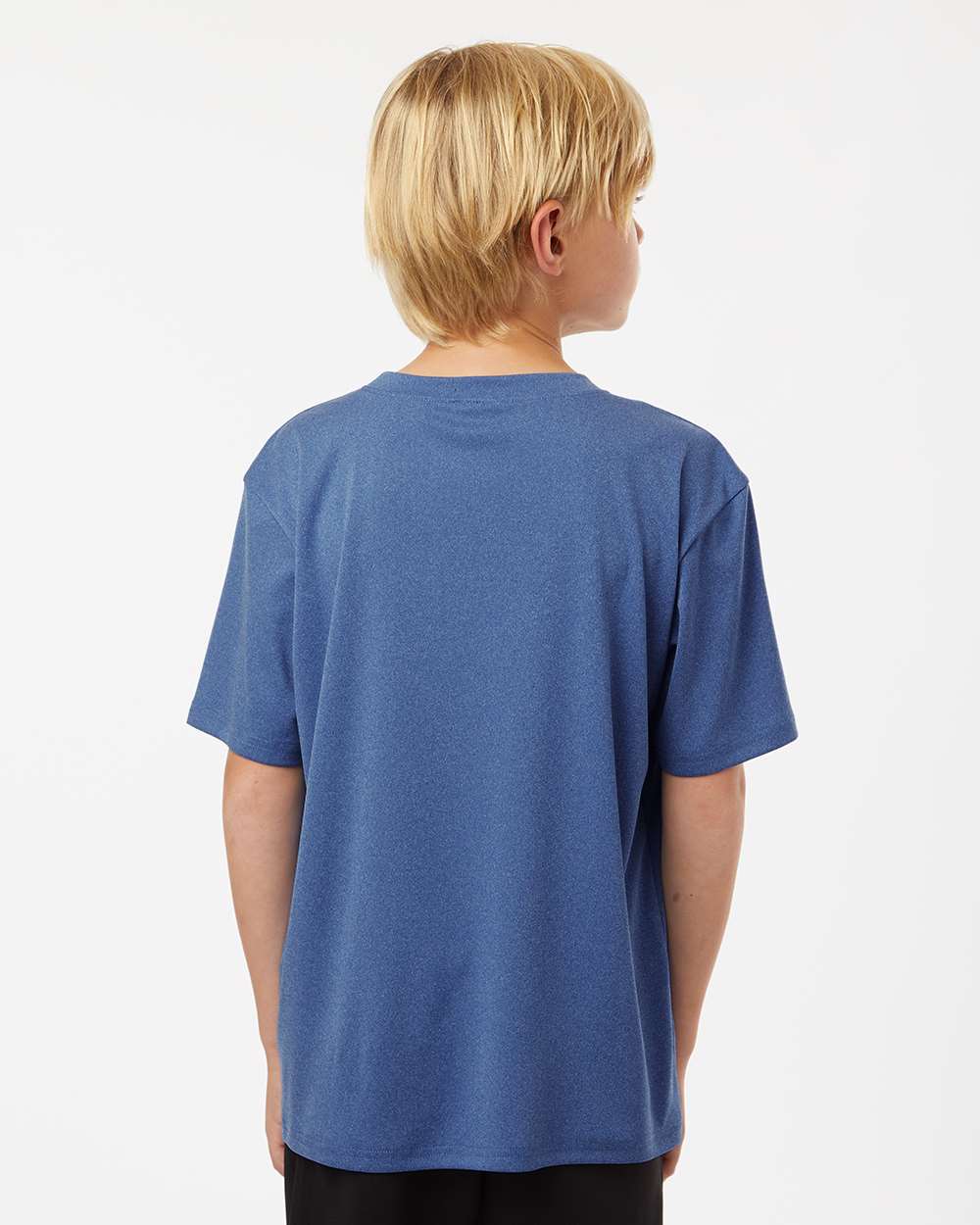 AllPro 48000Y, 12547 Youth Pro-lock Performance T-shirt, Heather Royal