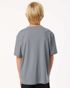 AllPro 48000Y, 12547 Youth Pro-lock Performance T-shirt, Heather Steel