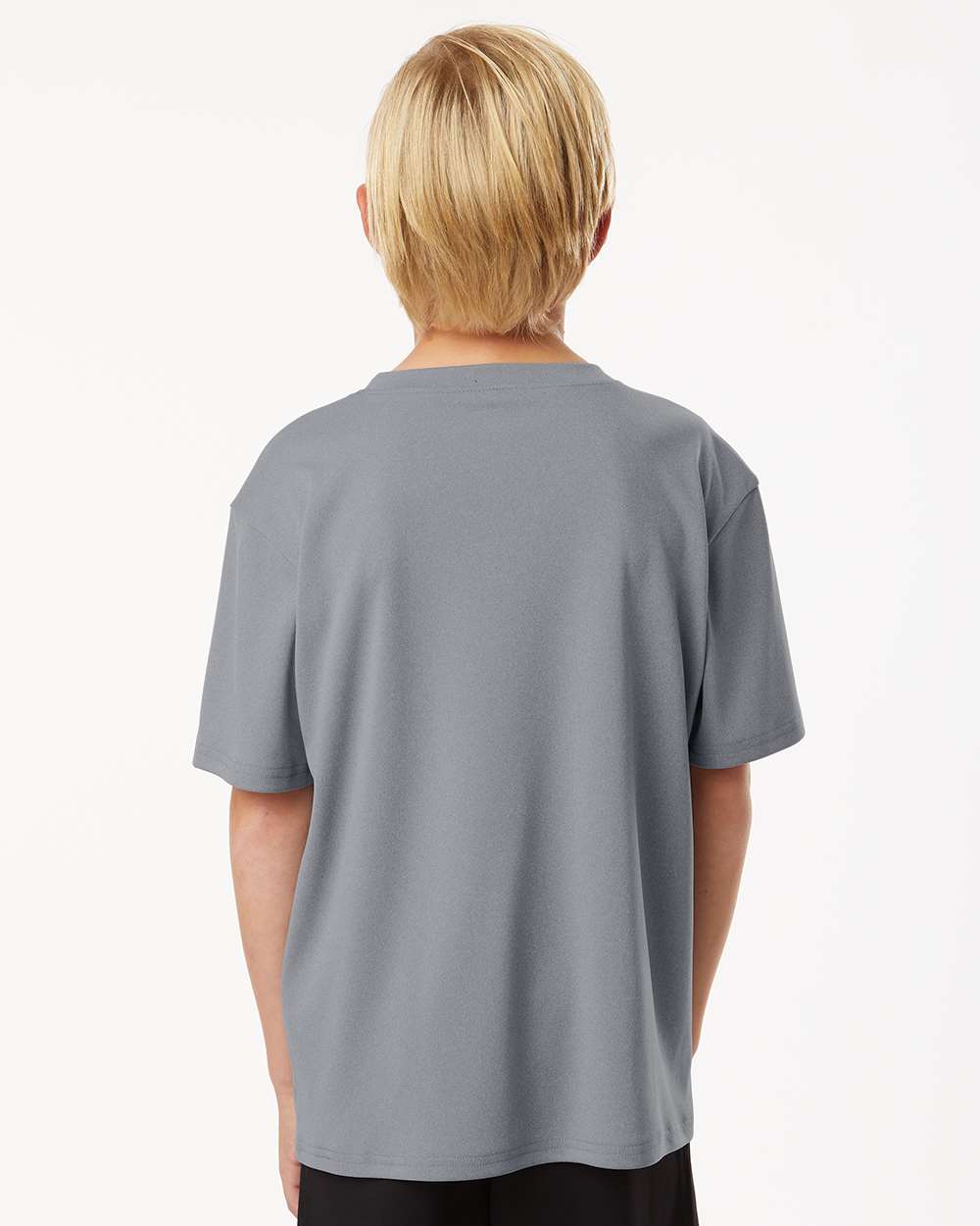 AllPro 48000Y, 12547 Youth Pro-lock Performance T-shirt, Heather Steel