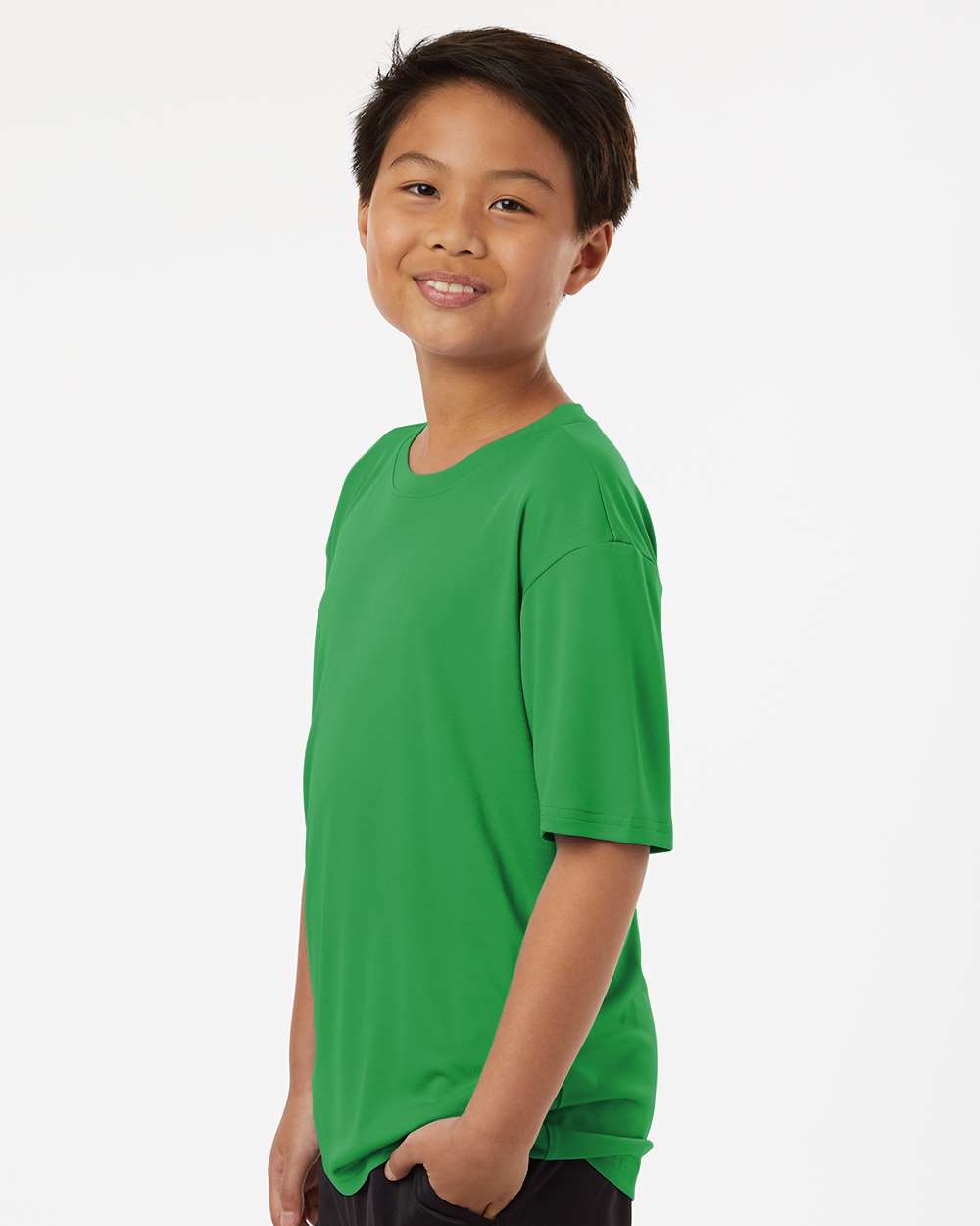 AllPro 48000Y, 12547 Youth Pro-lock Performance T-shirt, Kelly Green
