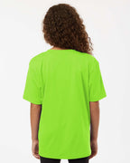 AllPro 48000Y, 12547 Youth Pro-lock Performance T-shirt, Lime