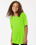 AllPro 48000Y, 12547 Youth Pro-lock Performance T-shirt, Lime