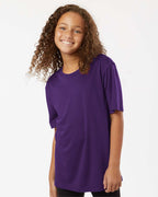 AllPro 48000Y, 12547 Youth Pro-lock Performance T-shirt, Purple