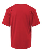AllPro 48000Y, 12547 Youth Pro-lock Performance T-shirt, Red