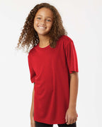AllPro 48000Y, 12547 Youth Pro-lock Performance T-shirt, Red