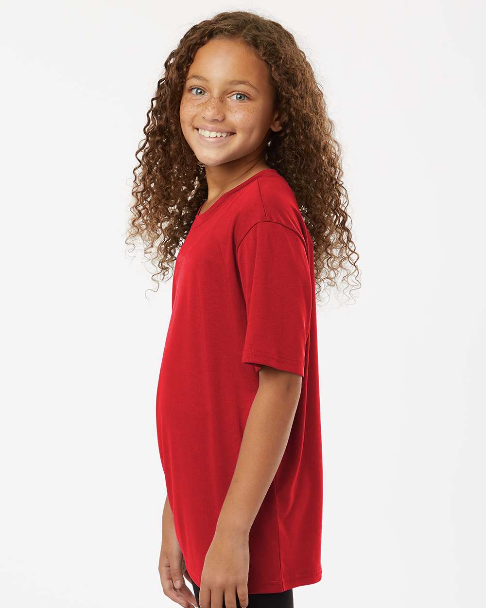 AllPro 48000Y, 12547 Youth Pro-lock Performance T-shirt, Red