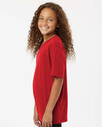 AllPro 48000Y, 12547 Youth Pro-lock Performance T-shirt, Red