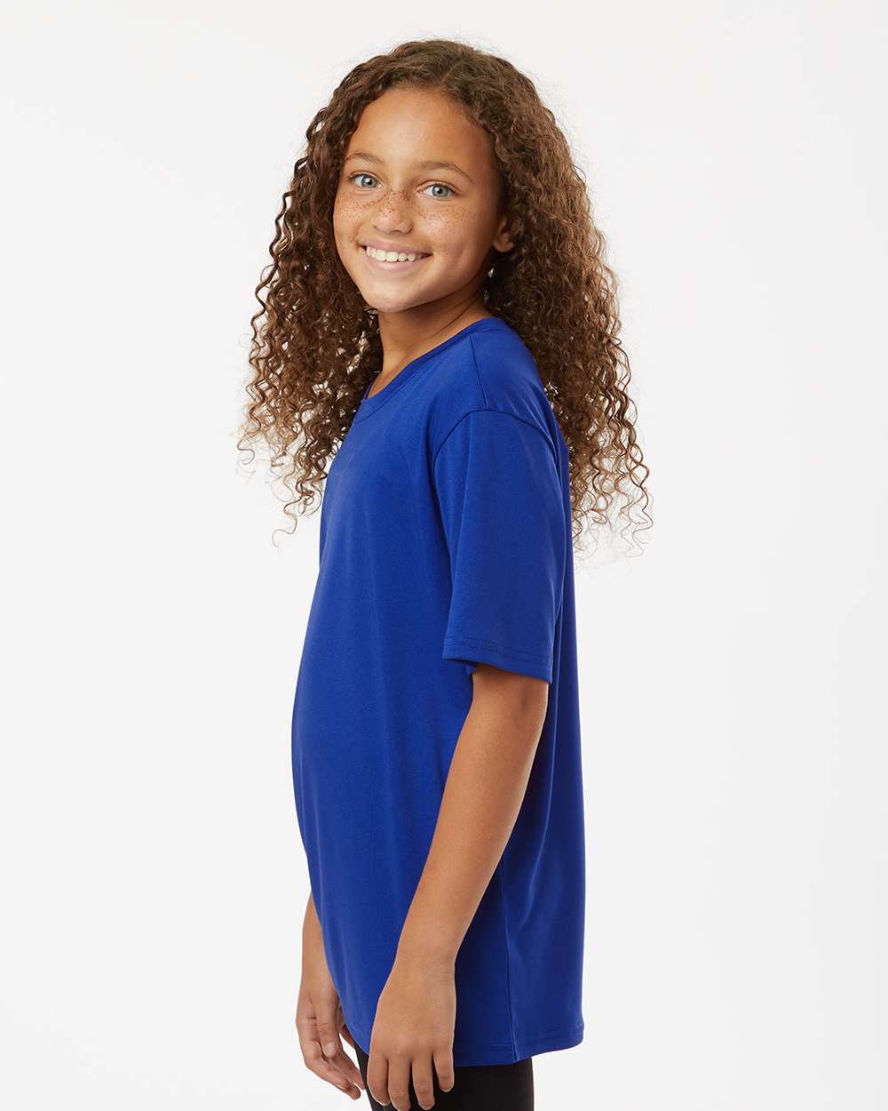 AllPro 48000Y, 12547 Youth Pro-lock Performance T-shirt, Royal