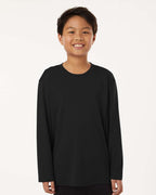AllPro 48400Y, 12548 Youth Pro-lock Performance Long Sleeve T-shirt, Black