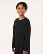 AllPro 48400Y, 12548 Youth Pro-lock Performance Long Sleeve T-shirt, Black