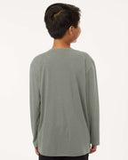 AllPro 48400Y, 12548 Youth Pro-lock Performance Long Sleeve T-shirt, Greystone