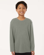 AllPro 48400Y, 12548 Youth Pro-lock Performance Long Sleeve T-shirt, Greystone
