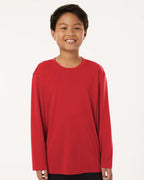 AllPro 48400Y, 12548 Youth Pro-lock Performance Long Sleeve T-shirt, Red