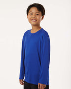 AllPro 48400Y, 12548 Youth Pro-lock Performance Long Sleeve T-shirt, Royal