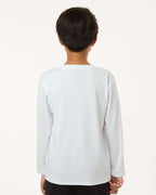 AllPro 48400Y, 12548 Youth Pro-lock Performance Long Sleeve T-shirt, White