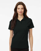 AllPro 62800L, 12549 Women's Pique Polo, Black